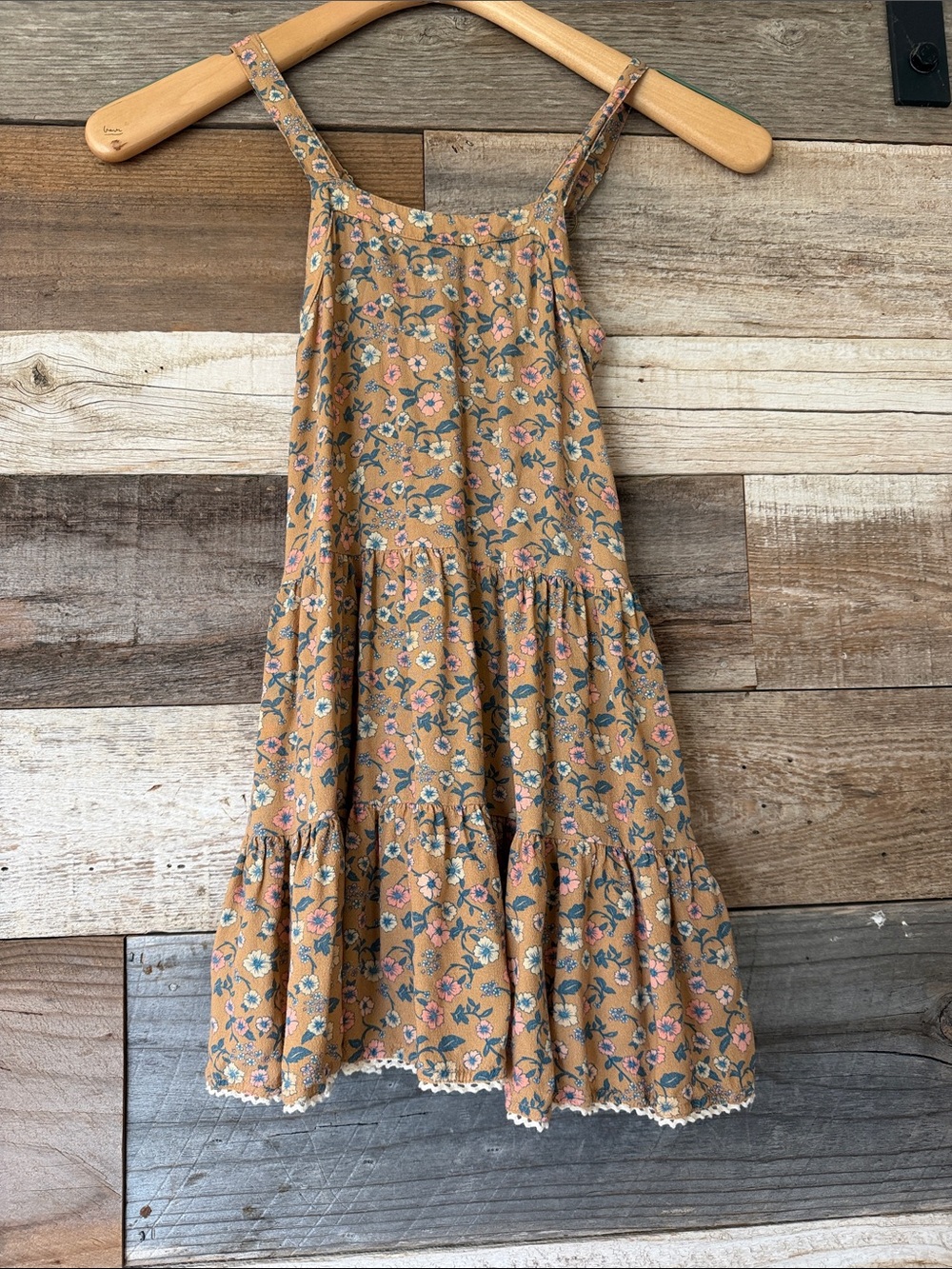 Spell little Gypsy- Floral Tiered Sundress with Lace Trim